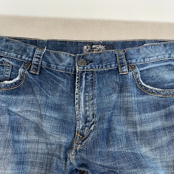 Silver Jeans Mens Jeans 42x32 Gordie Relaxed Fit Blue Denim 100% Cotton - Picture 8 of 11